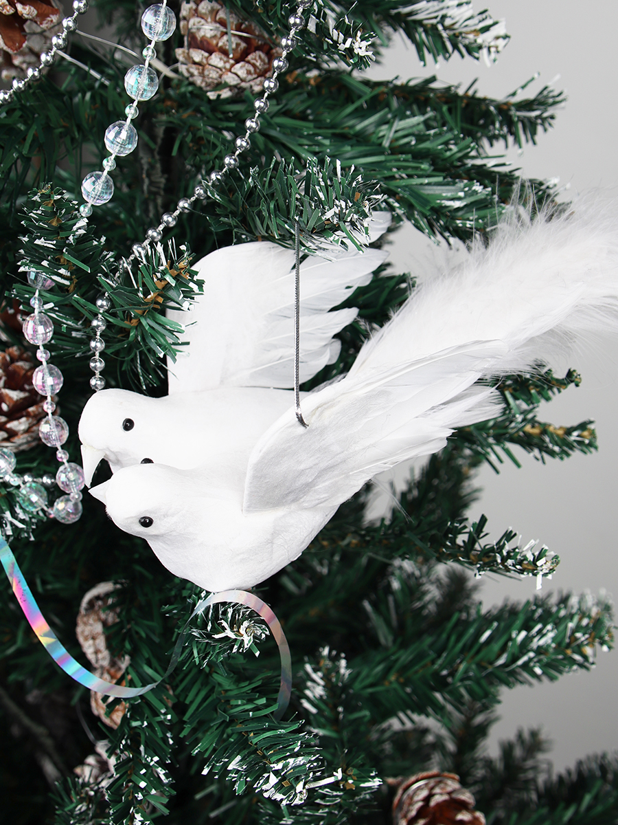 Новогоднее украшение Птица счастья 2 штуки 21 см / SH8931 /уп 500/121870