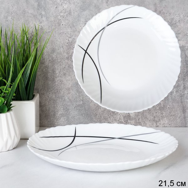 Тарелка 215 мм / LHP-85 (7267-2) /уп 6/72/ Полосы классика