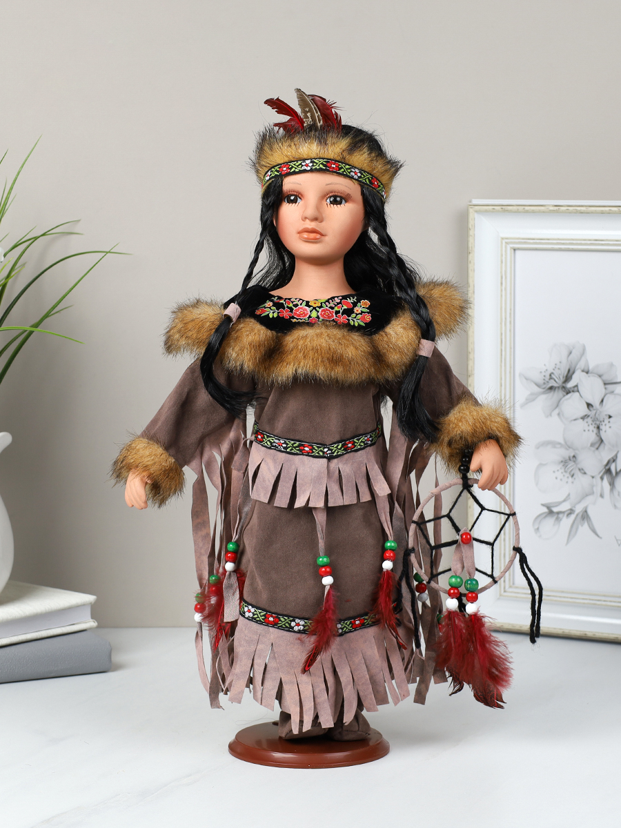 Сувенир коллекционный Индейцы 40 см / ZD1800 /уп 24/