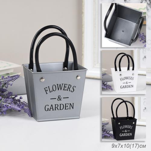 Кашпо пластик 10х9 см / S-908 /уп 300/