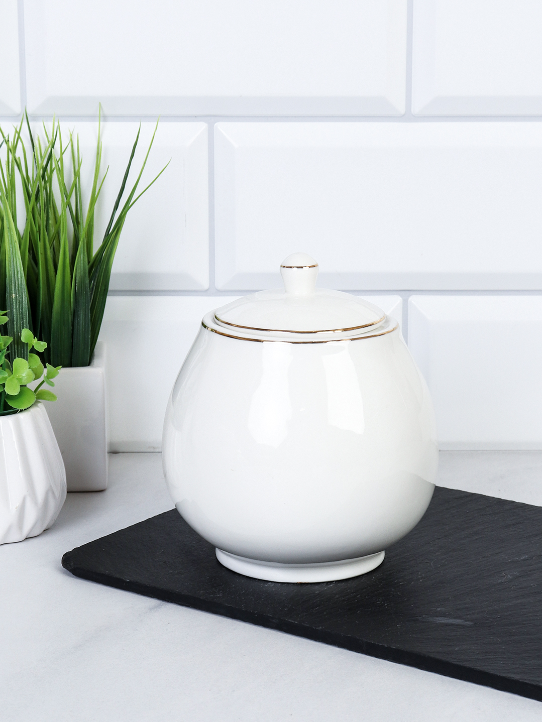 Сахарница 450 мл Белая / GA10-SP /уп 36/ костяной фарфор АКЦИЯ