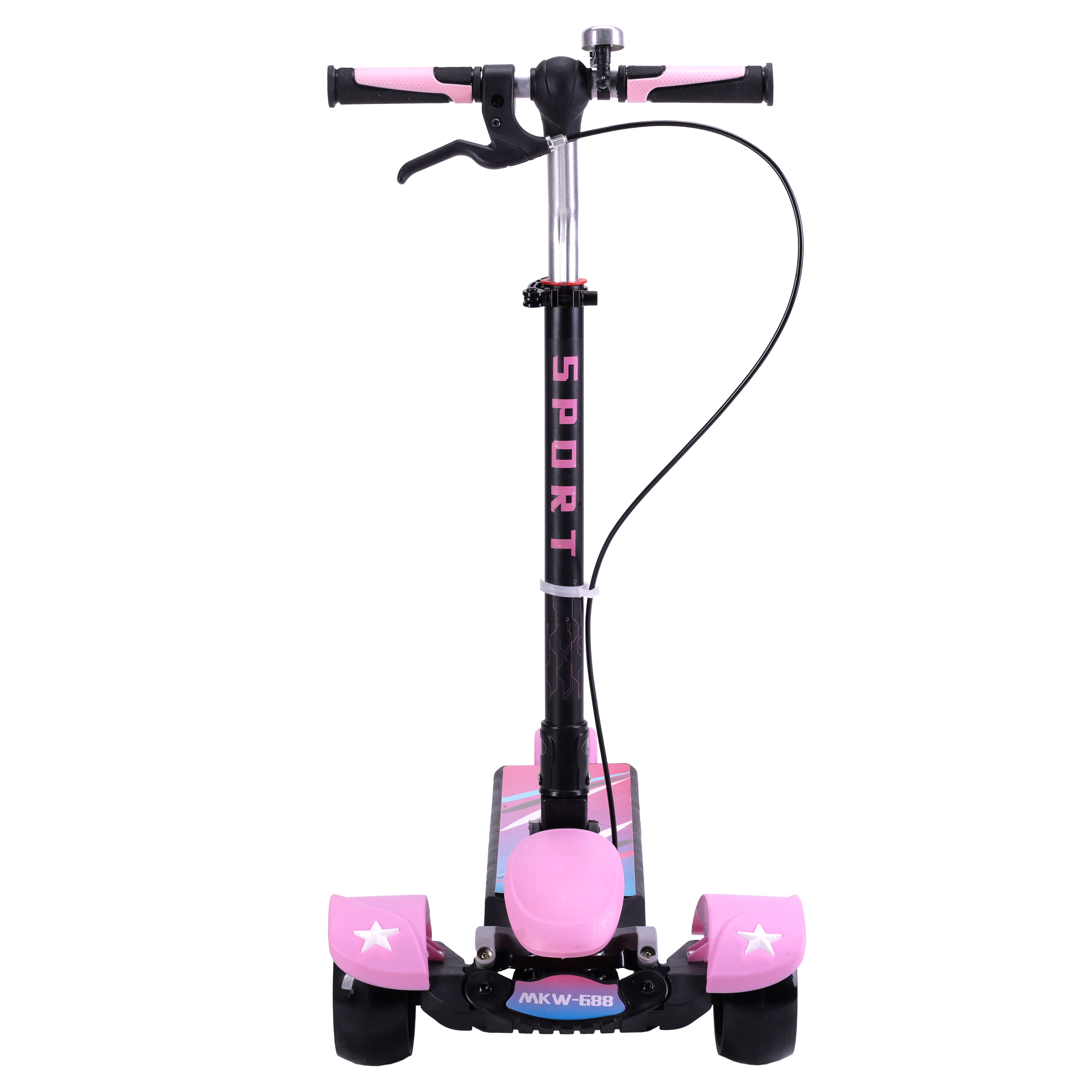 Самокат 3-х колесный / GT688P /уп 4/ розовый