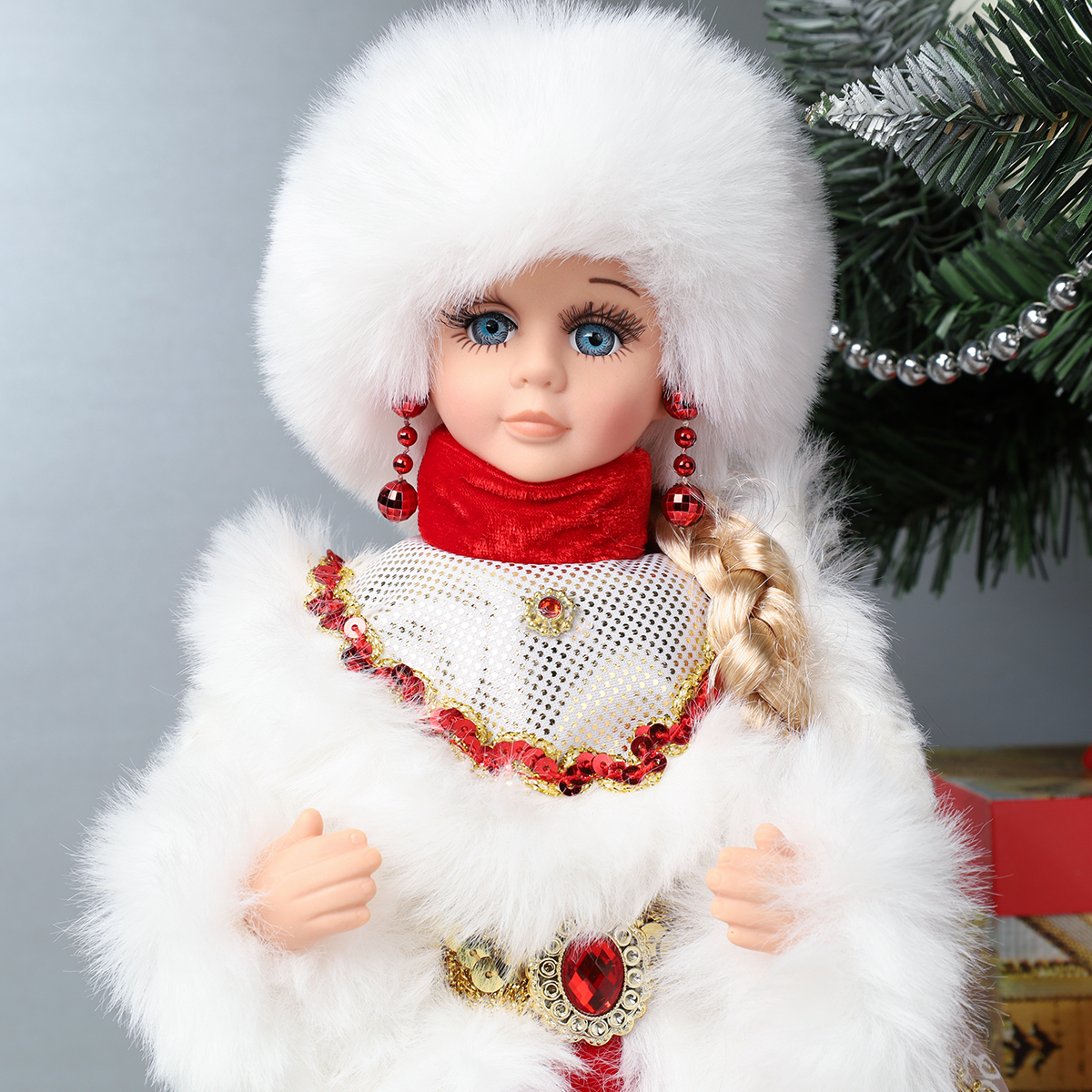 Фигурка Снегурочка 30 см / 19B603-12 /уп 36/ музыкальная