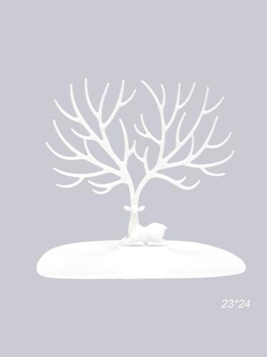 Подставка для украшений 23х24 см / 2373W /уп 100/белая