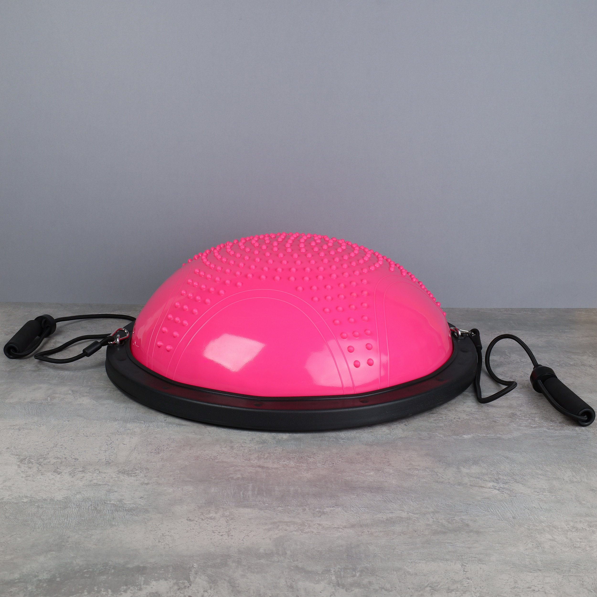 Полусфера балансировочная BOSU 58см Woohooo Knobs эспандер, насос/ розовый/ B58Kn-P/ уп5