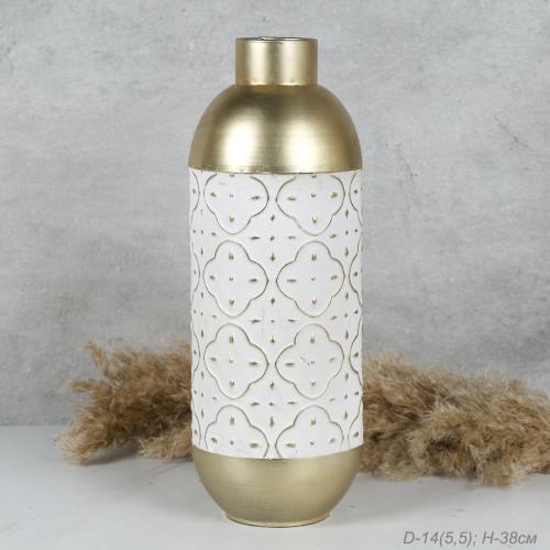 Ваза для искусственных цветов 38 см / FZ-1M /уп 6/металл