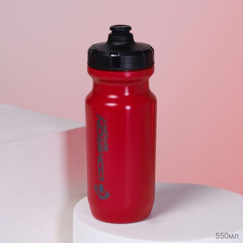 Бутылка велосипедная COMIRON RACE1 550ml / пищевой PP / Силиконовый клапан + уплотнитель / цвет Red / уп100 / АКЦИЯ