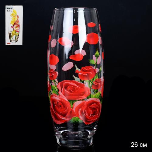Ваза 26 см овальная Роза / Д6004/96 /уп 6/ 