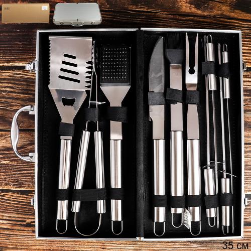 Набор для барбекю 10 предметов в чемодане / YS-45 /уп 6/