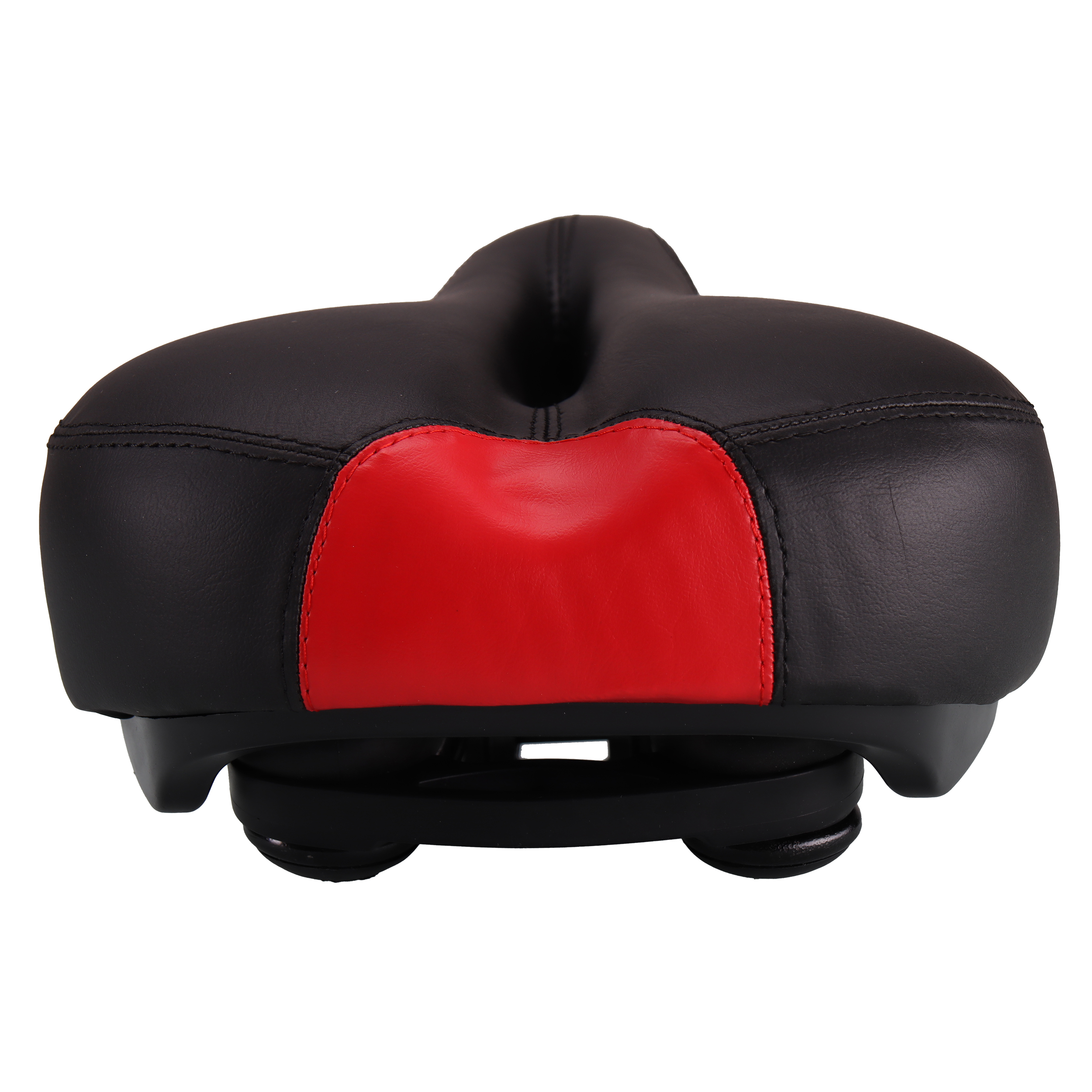 Седло для велосипеда комфортное Krypton HAY-AZ-006 чёрно-красное /уп 25/