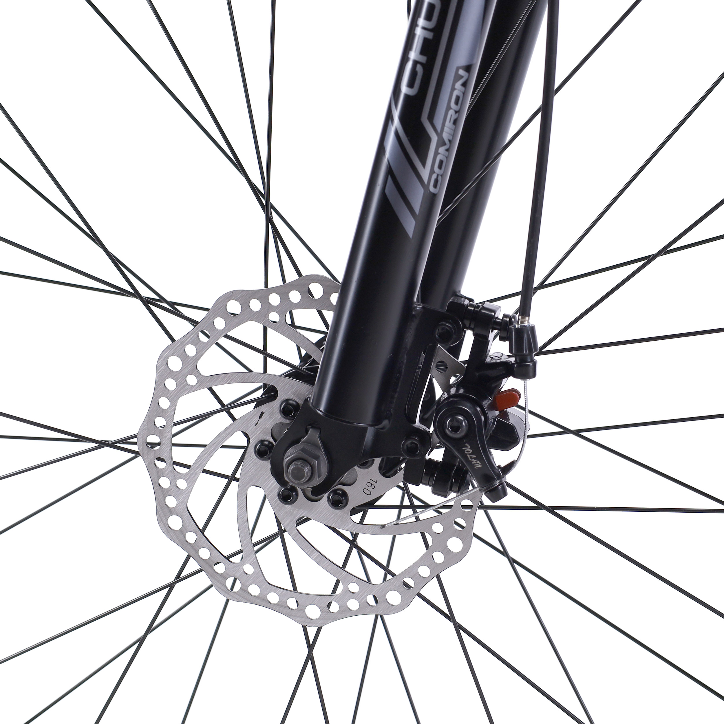 Велосипед фэт-байк 26"x4" рама 21" COMIRON CHUBBY, 1*10sp L-TWOO, 34T, CASSETE 11-42T, HARD FORK, чёрно-серый mustang