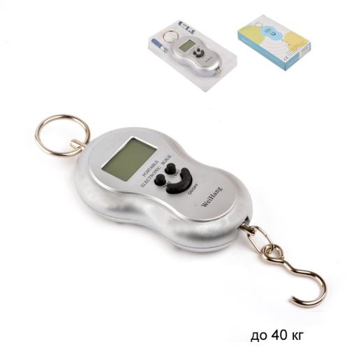 Весы безмен электронные 50 кг / V-40 /уп100/ без батареек