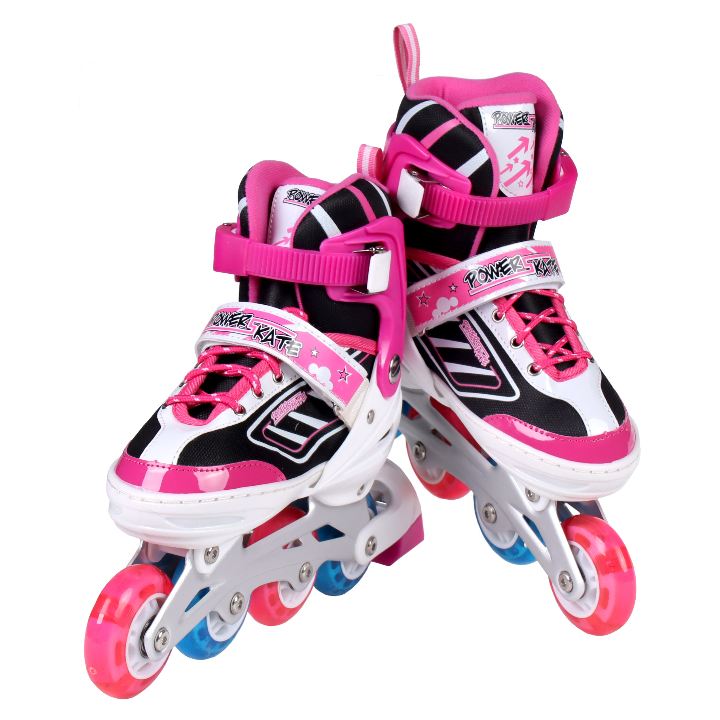 Роликовые коньки POWER / 5600 M /уп 6/ (35-38) розовые