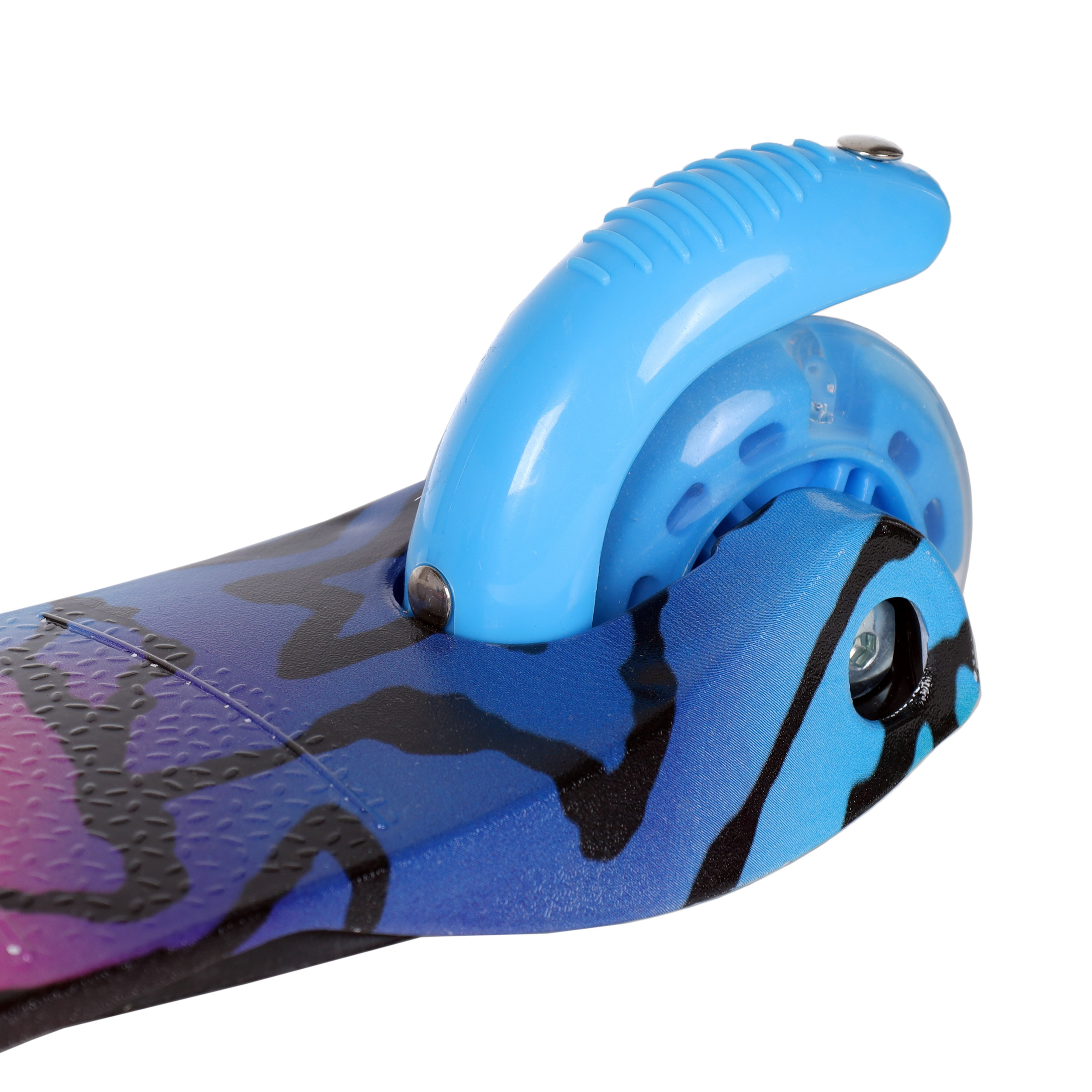 Самокат трехколесный для детей от 2-х лет Yeenot GT4105P36, нагрузка до 30кг, вес 1,8кг, светящиеся колёса PU 110мм, цвет Звёзды БК/уп10