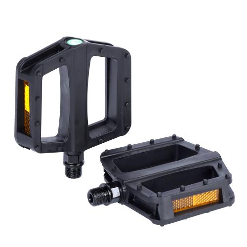 Педаль MTB MIXIEER MX-P873, 9/16 резьба, PP корпус, сталь. подшипник, 106х96мм, с рефлектором, сталь ось, black, 1 пара /уп50/
