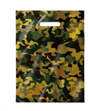 Пакет 30х40см/50мкм Хакки ПВД с прорубной ручкой (уп 50/1000)