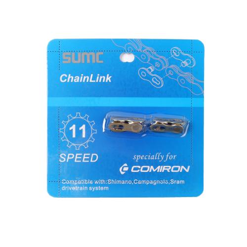 Замок цепи SUMC 11 скоростей, 2 замка, GOLD /уп 100