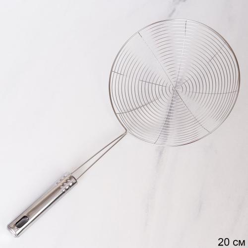 Шумовка 20 см нерж / Y-667 /уп 400/ 0,08/ 720609