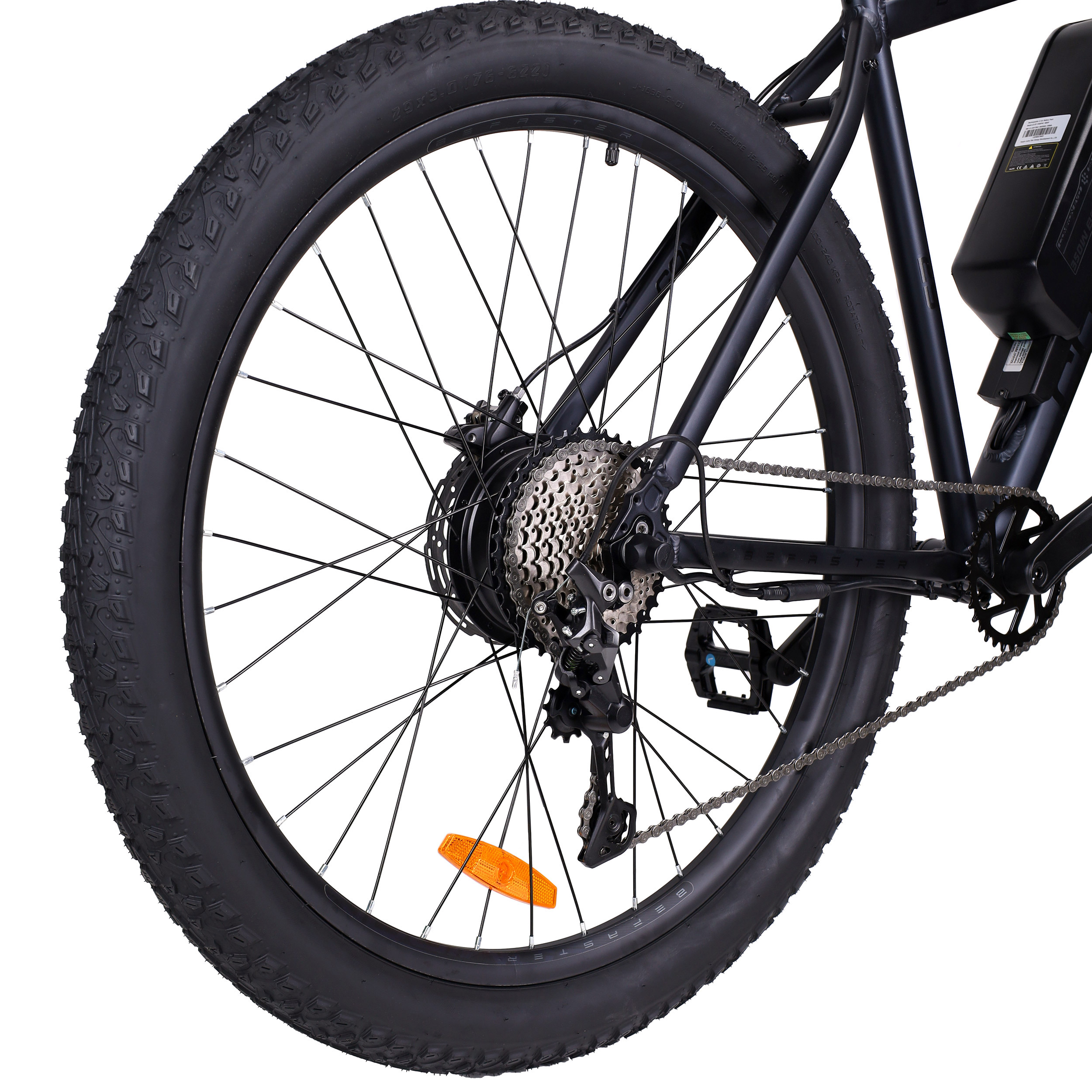 Электровелосипед 29"x3.0 рама 19" COMIRON BeFASTER 10SP SHIMANO, MT200, 11-42T, 350W 36V/20AH чёрный