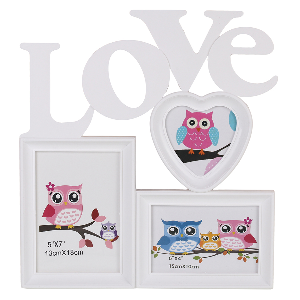 Фоторамка коллаж Любовь 37х33 см / K9038 /уп 24/36/ 3 фото