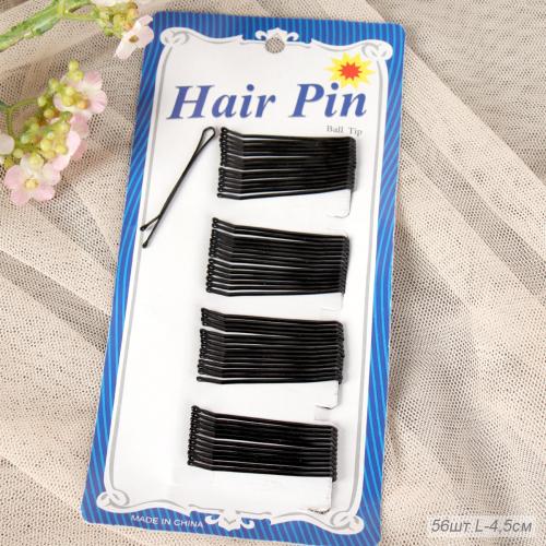 Невидимки для волос 45 мм набор 36 штук / YIW-29 /уп 1/черные