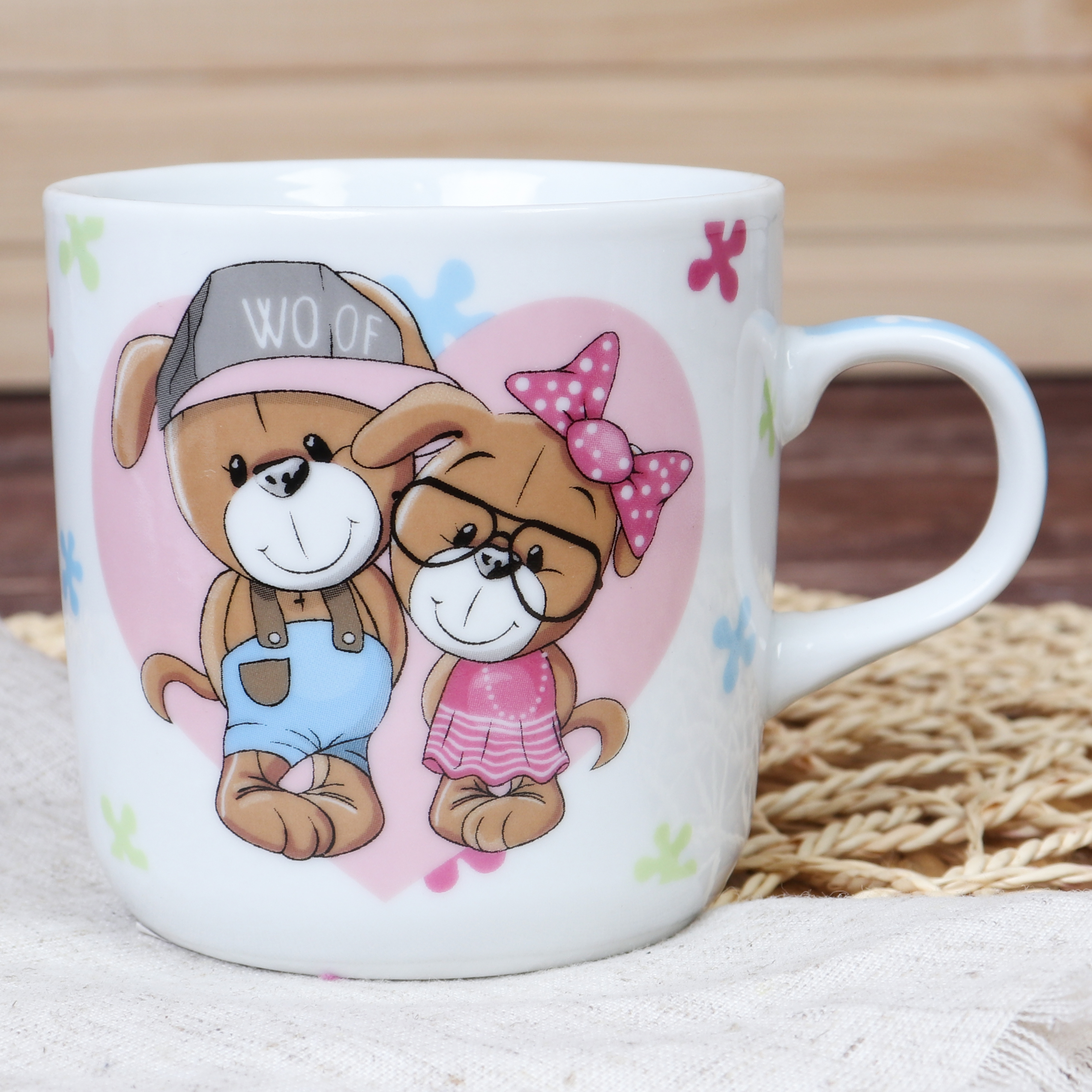 Набор посуды 3 предмета Собачки друзья / C574# /уп6/12/ УПАКУЙ САМ