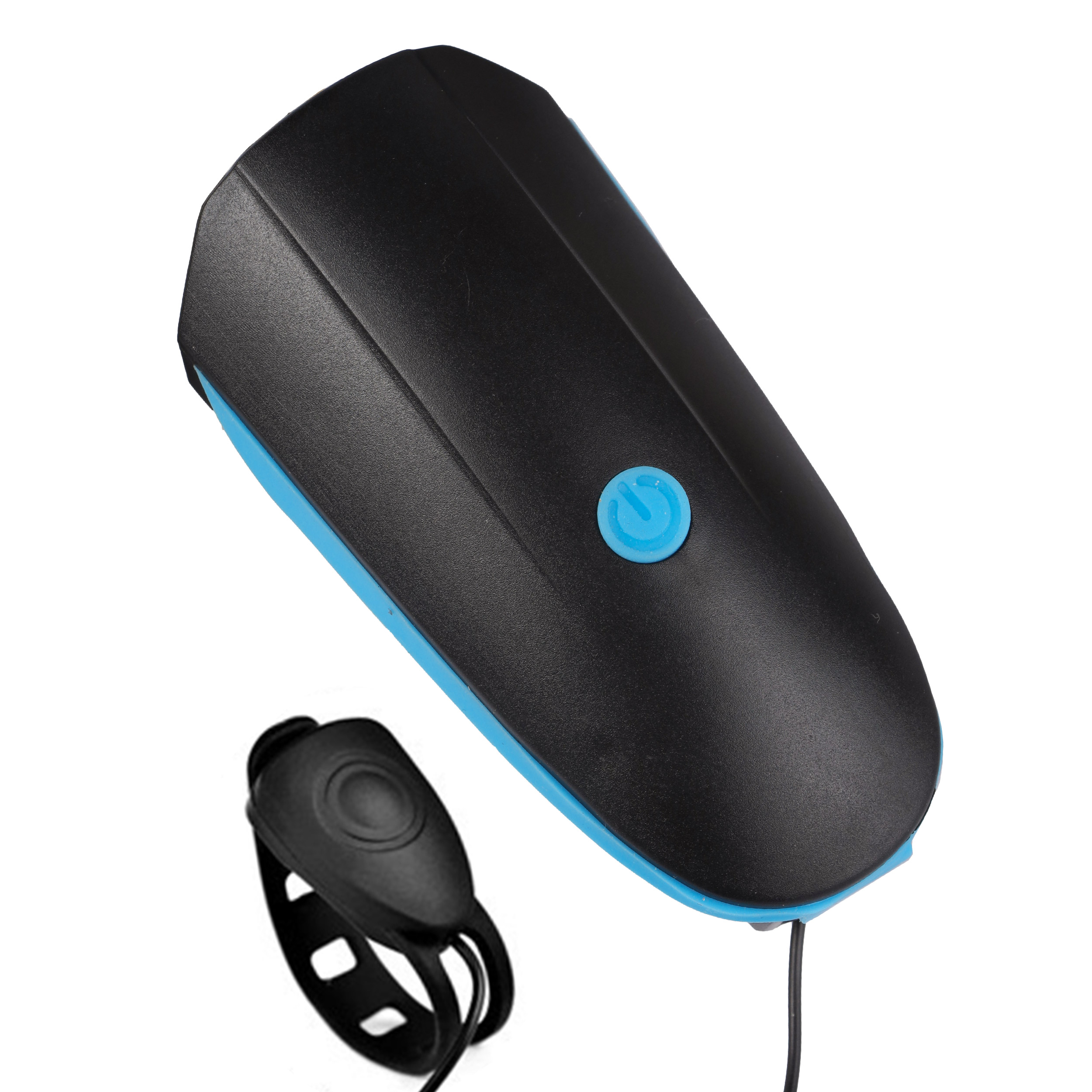 Фонарь передний COMIRON "EASY" корпус: ABS, свет: CREE XPG, 250lm, 1200mAh, Type-C, пульт ДУ, сигнал 140Дб, влагозащищённый, синий /уп 120/