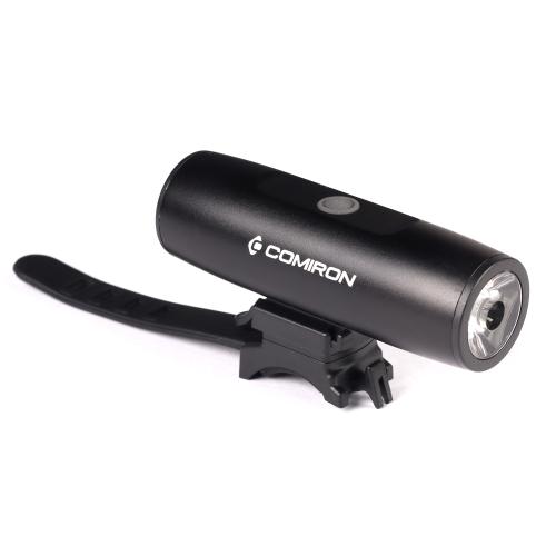 Фонарь передний COMIRON "ROLL" корпус: авиационный алюминий 6063, IPX6; свет: 3535 LED, линза, 300lm; аккум: 3.7V 2200 mAh, USB. /уп 50/