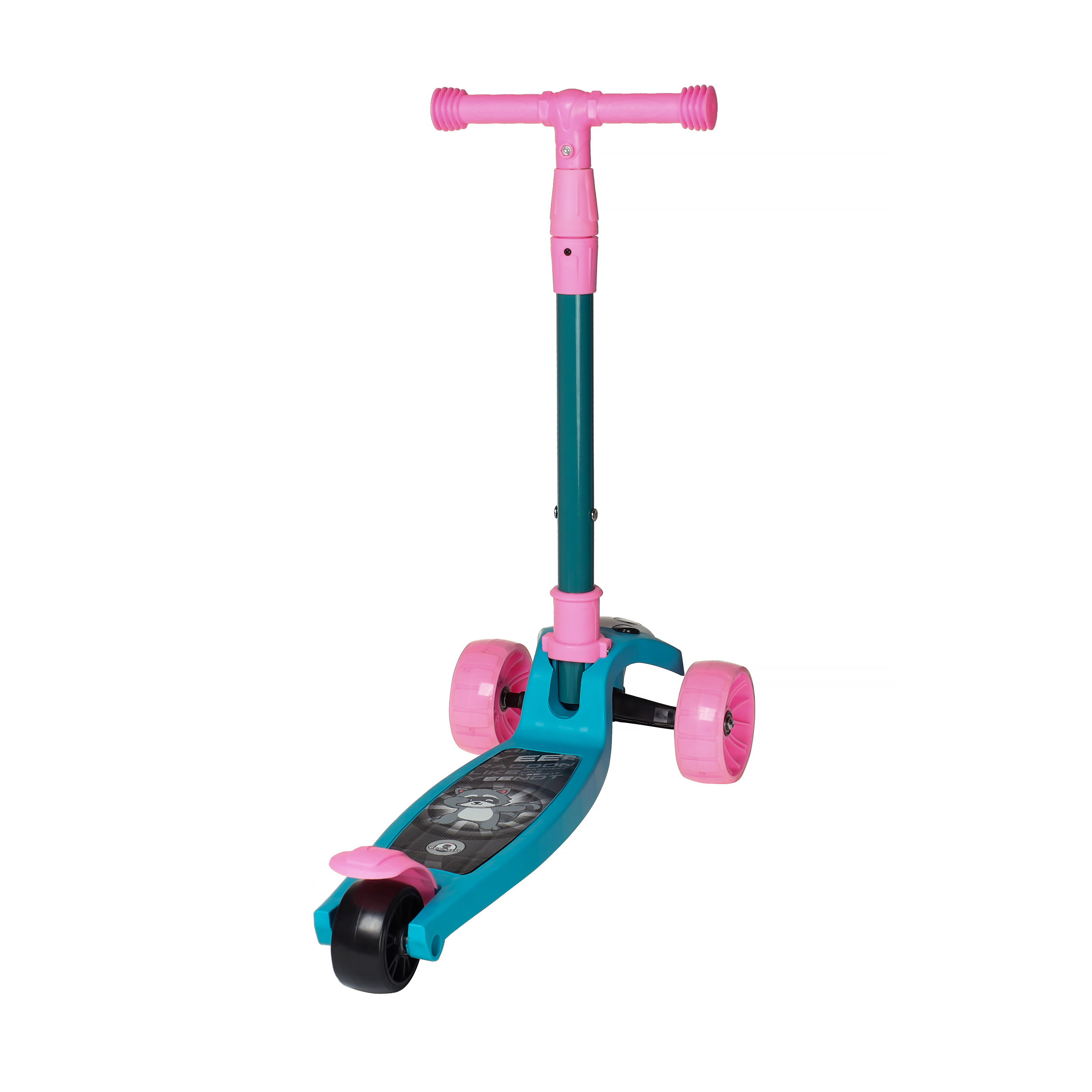 Самокат 3-х колесный COMIRON Yeenot Панда / E300/1 /уп 8/ голубой