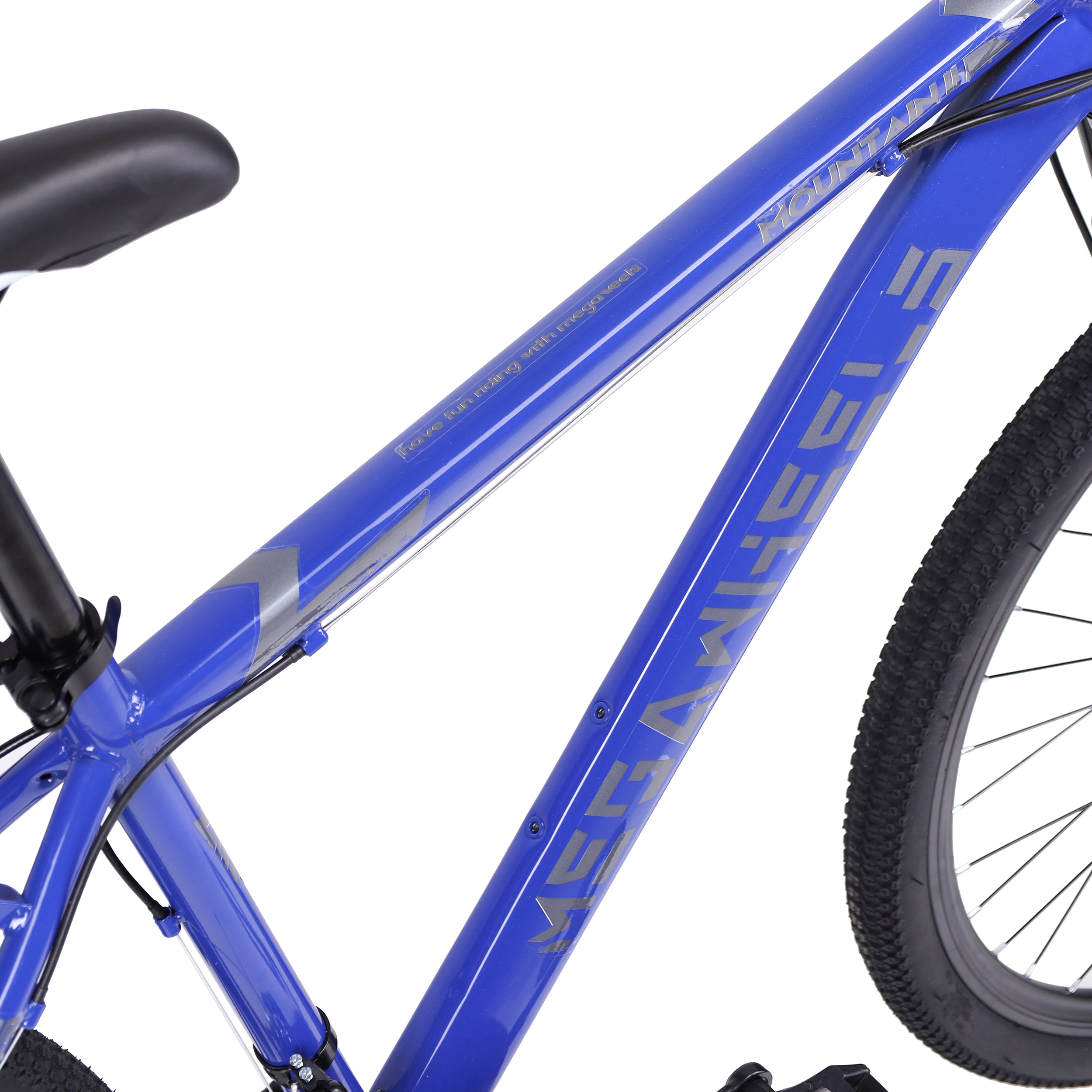 Велосипед 26" рама 17" 21sp MEGAWHEELS MOUNTAIN II чёрный-синий