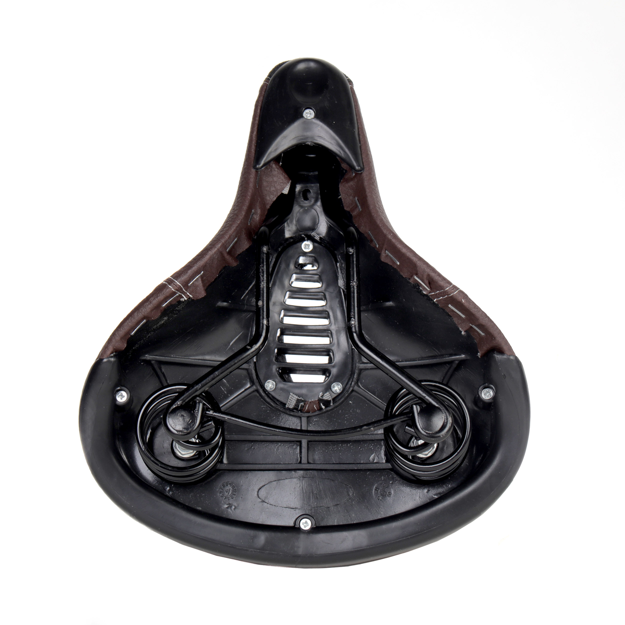 Седло для велосипеда комфортное Krypton HAY-AZ-016B, тёмно-коричневое /уп 25/