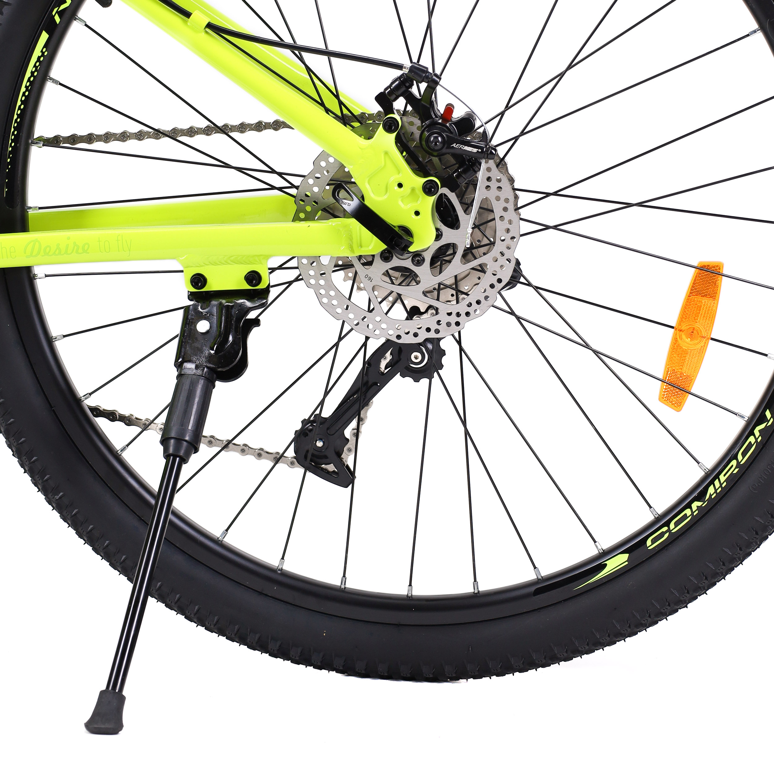 Велосипед 27,5" рама 17" 1х10sp COMIRON DESIRE зелёный лайм