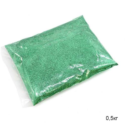Глиттер зеленый / 250-1/96 /уп 1/ 500 г