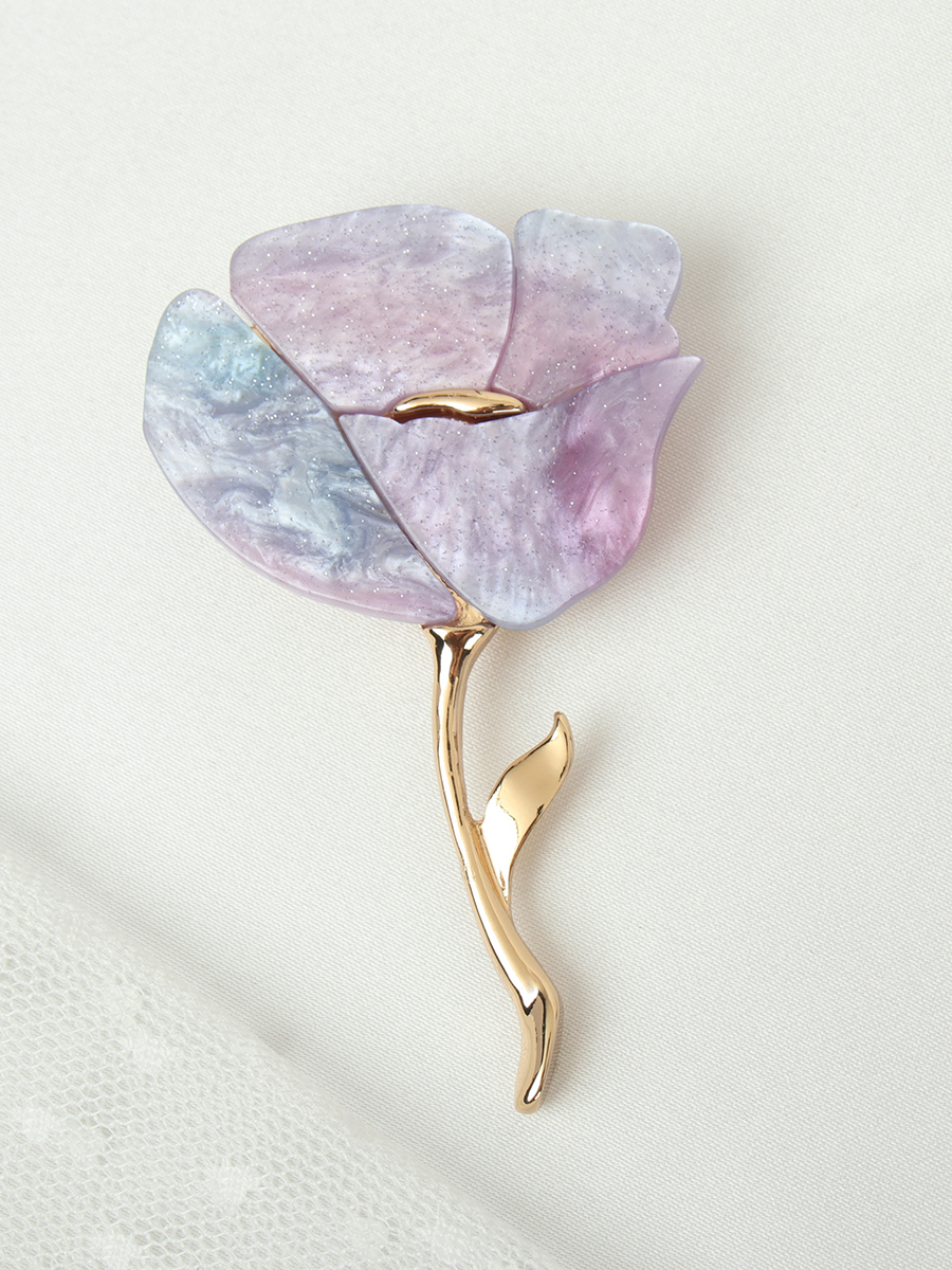 Брошь Магнолия / 3853-2 /уп 12/