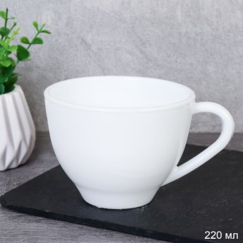 Кружка 6 штук 220 мл Чашка чайная белая / GB220 (WHITE) /уп 12/