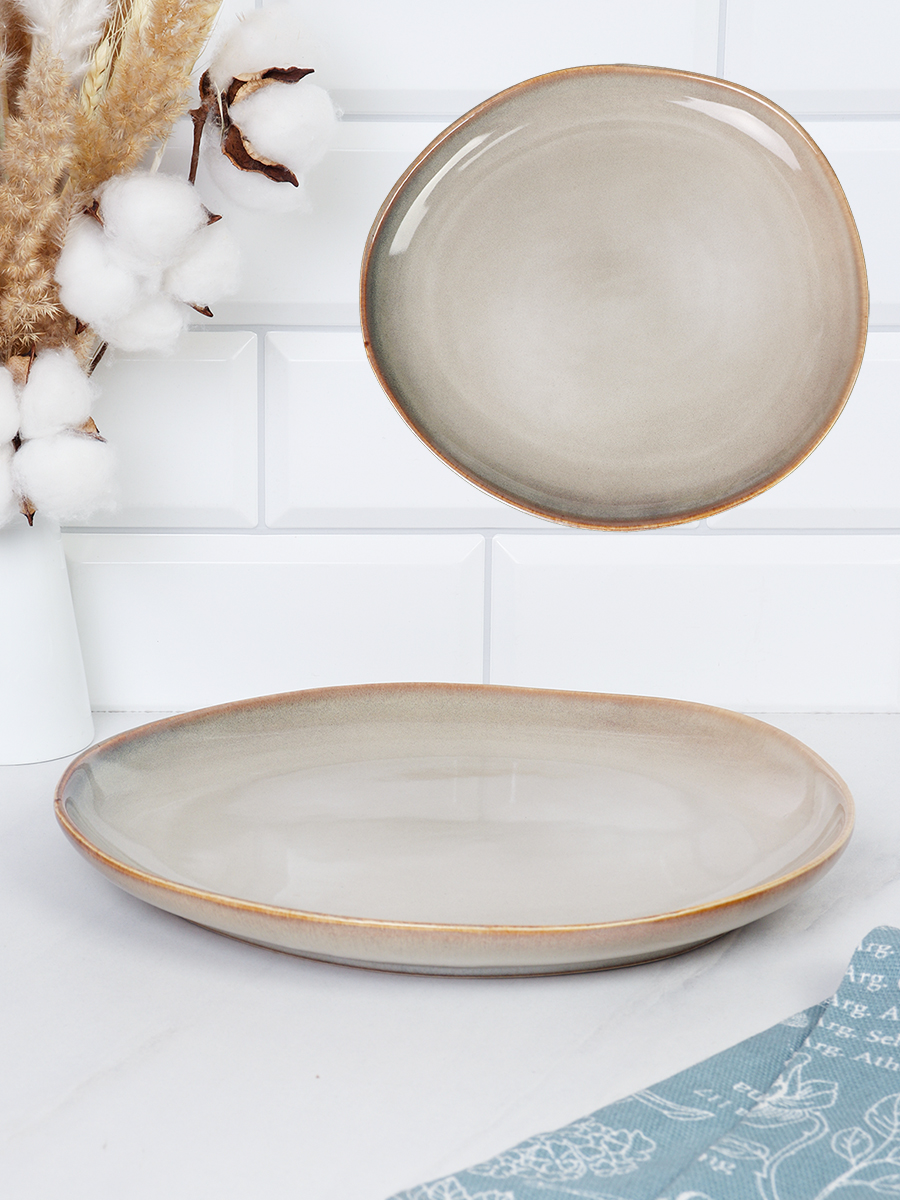 Тарелка 265 мм / 88014-10,5 /уп 6/12/ Глазурованное реактивное покрытие