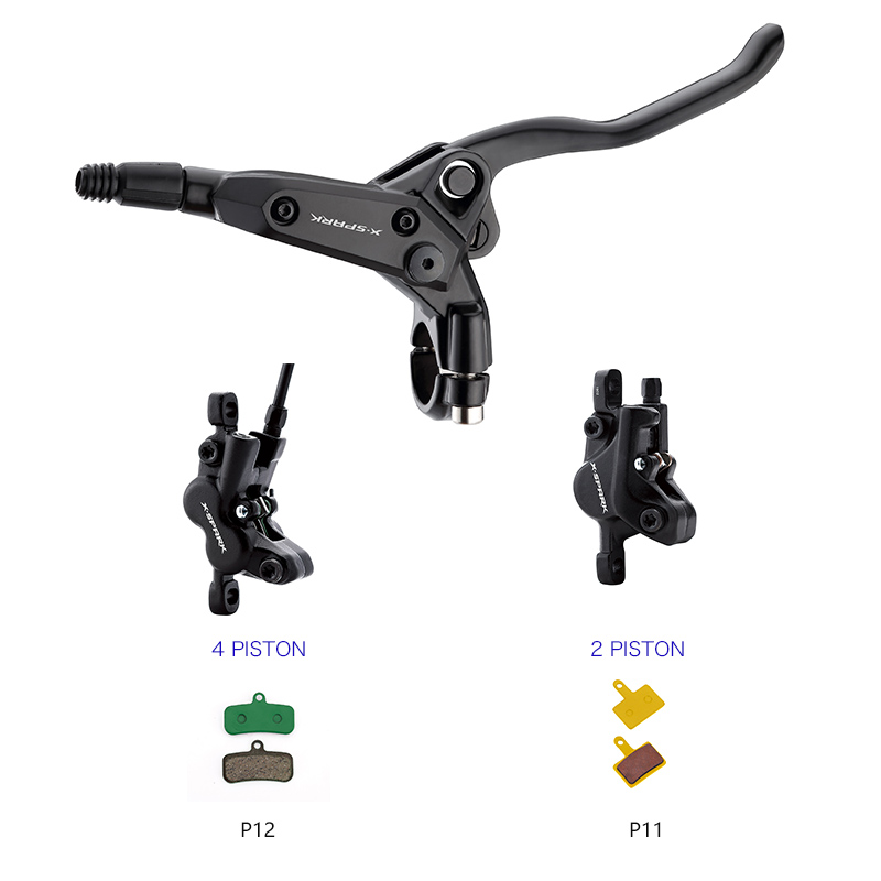Тормозной набор дисковый гидравлический передний+задний COMIRON HD-M500 2 поршня, длина передн. =850мм, задн. =1700мм., с ротором 160мм /уп 10/20/