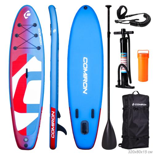 Надувная SUP доска COMIRON 320х80х15 Сапборд Supboard сап доска sup cапборд / GT152 /уп 1/