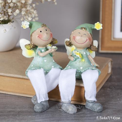 Фигурка Цветочная фея висячие ножки / TD-112 /уп 2/240/