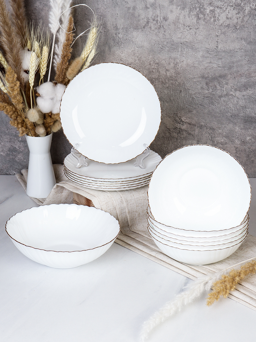 Столовый набор 13 предметов ЗОЛОТО Классика GRAY-13 7578 (Золото) /уп 2/