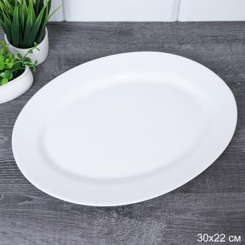 Блюдо овальное 305 мм гладкое / FLPYP120  (WHITE) /уп 24/