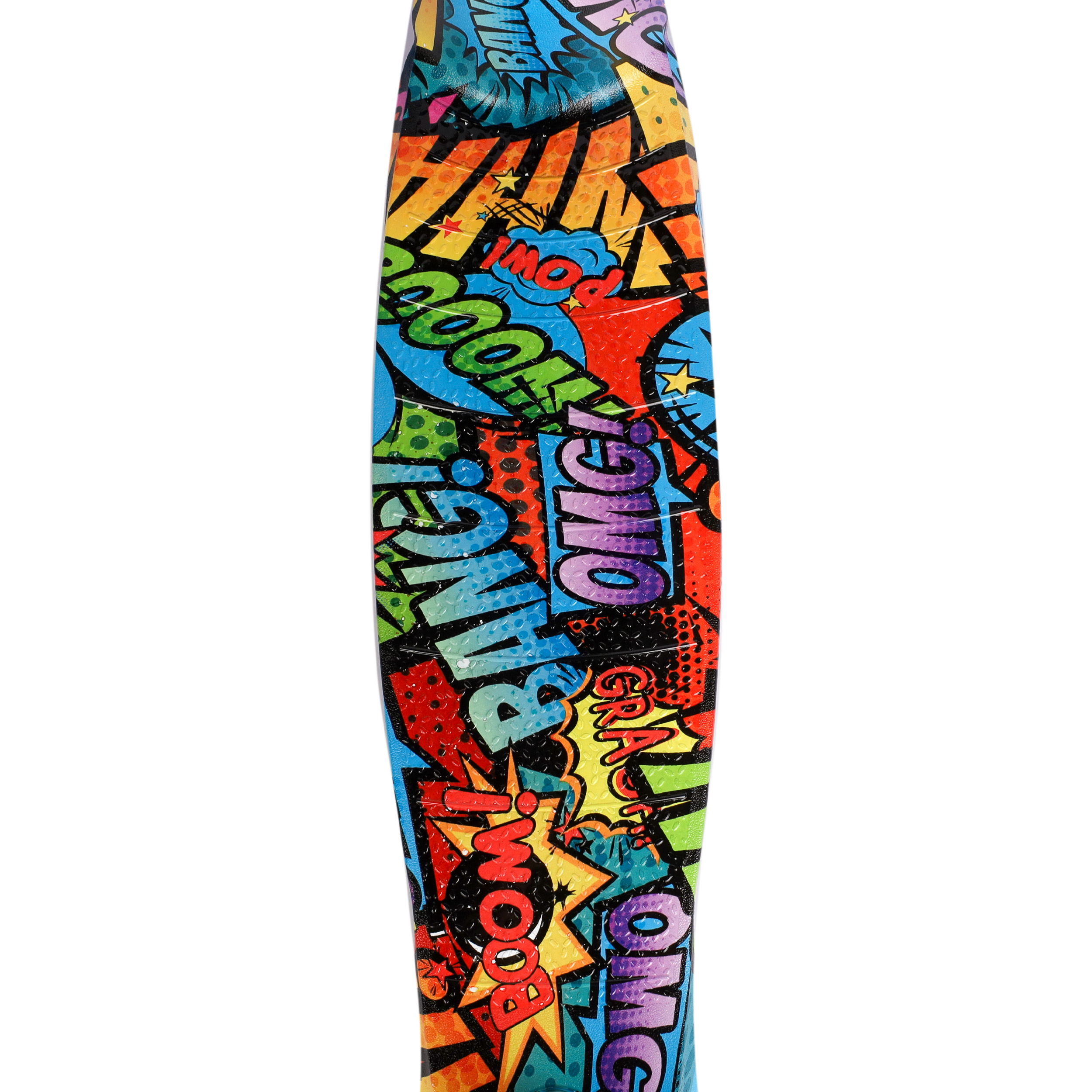 Самокат трехколесный Woohooo Shimmy Art / нагрузка до 30кг / вес 1,8кг / светящиеся PU колёса / Принт "Бунтарь" / уп 10 ЦВК