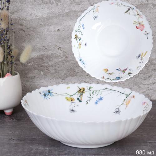 Тарелка глубокая суповая 980 мл 200 мм / TW-80XN (7008) /уп 32/ Райский сад/734603