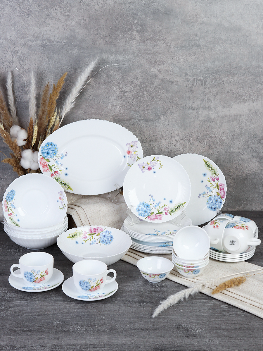 Столовый набор 38 предметов / GRAY-38/7585784120/CB-210 (7365) /уп 2/ 