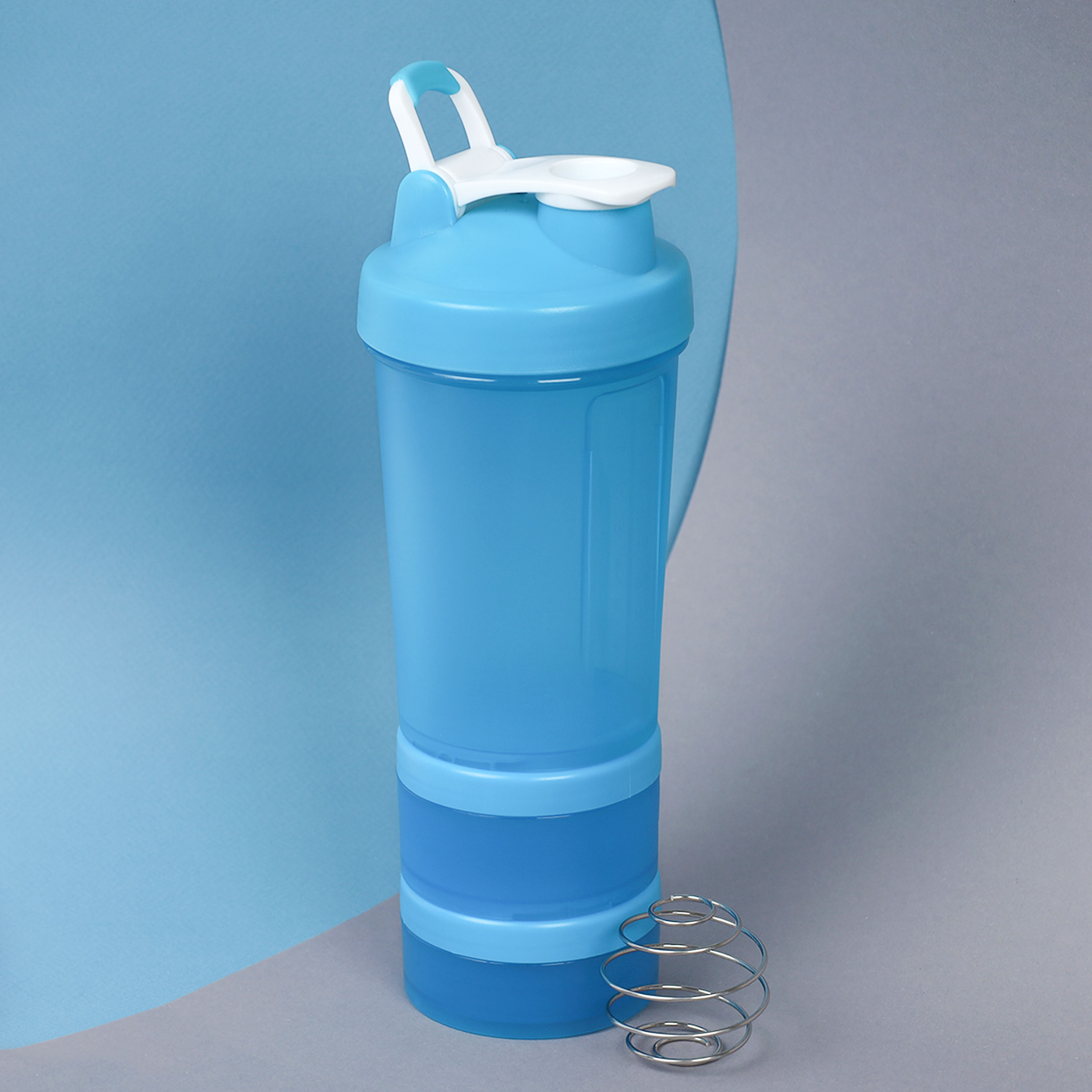 Бутылка/Шейкер MET-Rx SHS-450 синяя, для спортивного питания 450ML/уп50