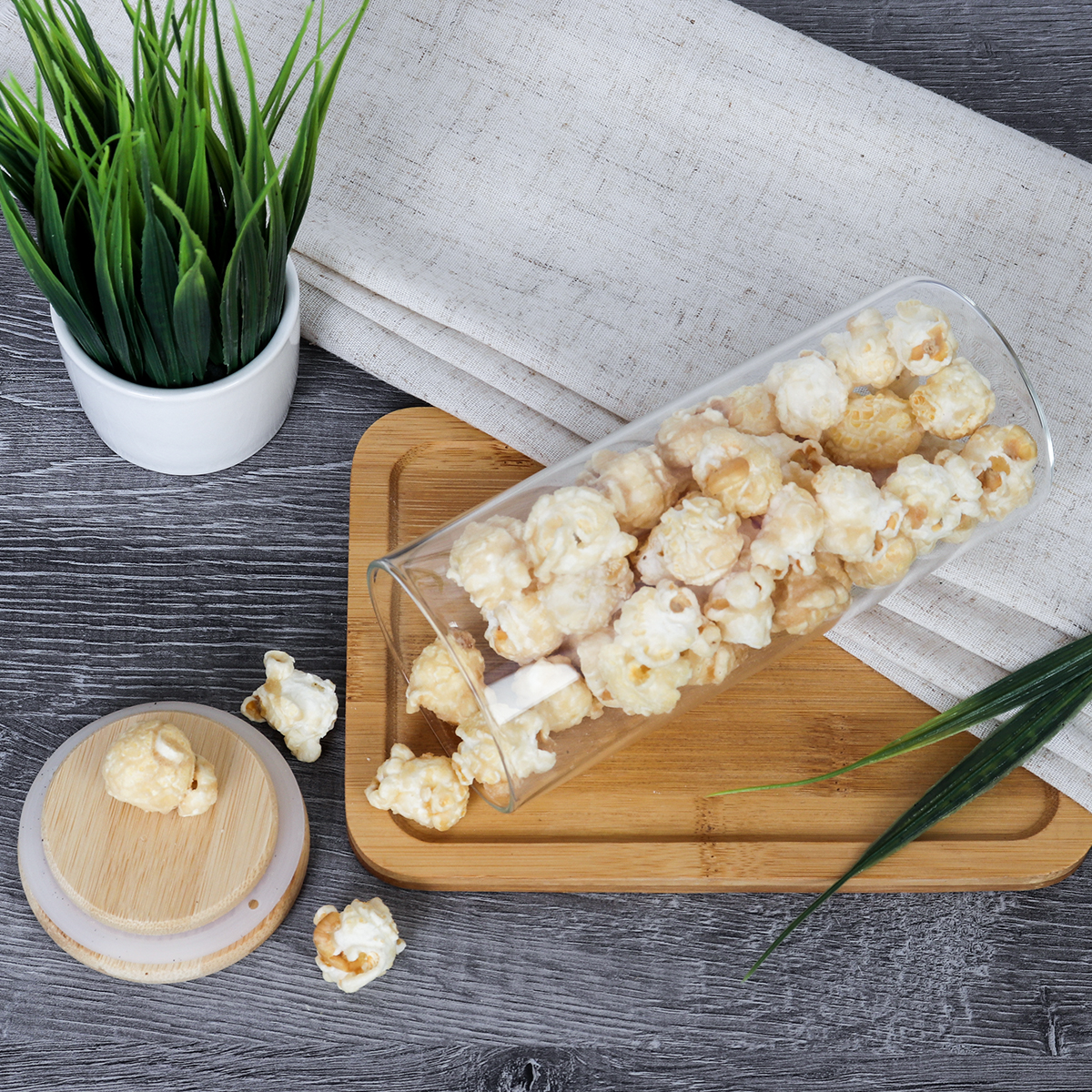 Банка для хранения бамбуковая крышка d-62/150 мм 450 мл /GT-35-117/уп120/