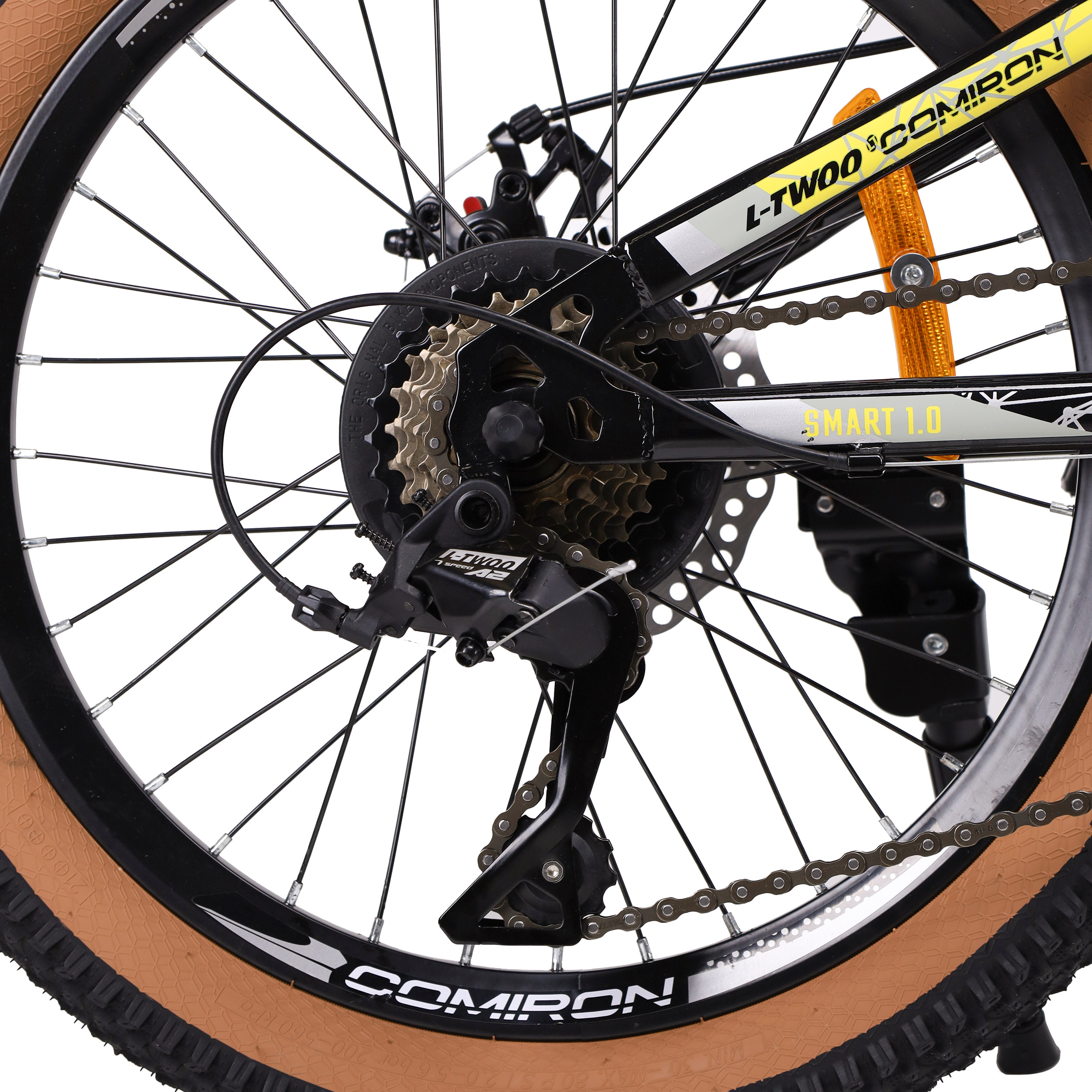 Велосипед 20" рама 10" 7sp COMIRON SMART жёлтый