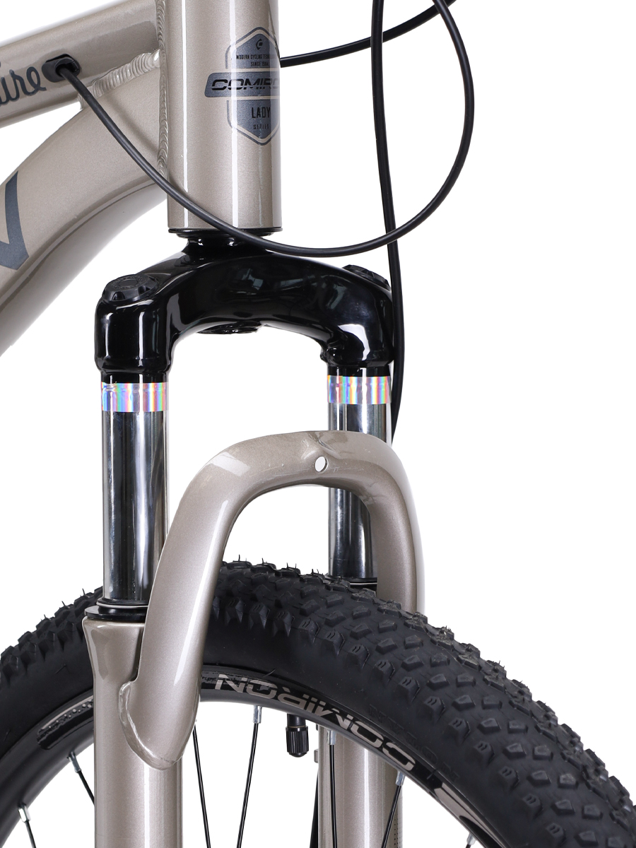 Велосипед 27,5" рама 17" 1x10sp COMIRON DESIRE серый тёплый