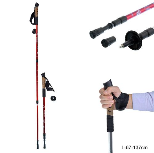 Палки для скандинавской ходьбы / C-103 /уп 5/30/красные