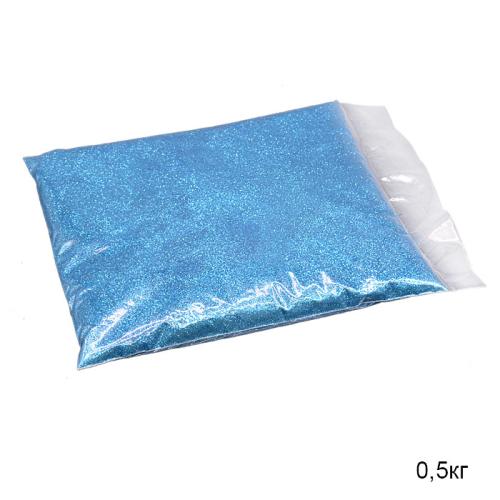 Глиттер голубой / 259-1/96 /уп 1/ 500 г